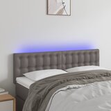  LED uzglavlje sivo 144 x 5 x 78/88 cm od umjetne kože | shoptok.hr