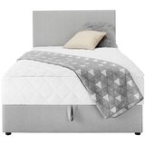 Mömax Postelja Boxspring Boxy, Siva, 90x200 | Shoptok.si