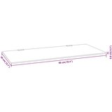  Zidna pregrada za pisoar crna 90 x 40 cm od kaljenog stakla | shoptok.hr