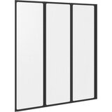  Sklopiva tuš zaslona Crna i puna mraz 132 x 2 x 140 cm | shoptok.hr