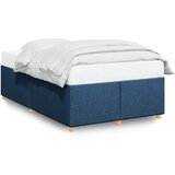 Furnova Posteljni okvir brez vzmetnice modra 120x200 cm tkanina, (21941878) | Shoptok.si