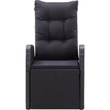  7-dijelni vrtni blagovaonski set s jastucima crni Crna | shoptok.hr