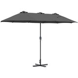  Vrtni suncobran Antracit 370 x 197 x 239 cm | shoptok.hr