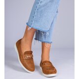 D/CEO marka niezdefiniowana Brown suede loafers with rhinestones Minilla | Shoptok.si