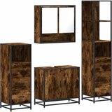 vidaXL 4-dijelni set kupaonskog namještaja boja hrasta drveni | shoptok.hr