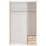 MID.YOU omara s klasičnimi vrati, bela, hrast sonoma | Shoptok.si
