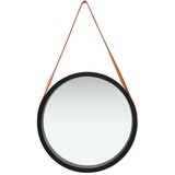 Maison Chic Stensko Ogledalo - Zrcalo - Kozmetično ogledalo s pasom 50 cm črno, (21697892) | Shoptok.si