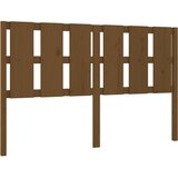  Uzglavlje za krevet boja meda 155,5x4x100 cm masivna borovina | shoptok.hr