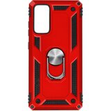 AVIZAR Ovitek za Samsung Galaxy S20 FE, odporen na udarce, s kovinskim nosilnim obrocem - rdec, (20626308) | Shoptok.si
