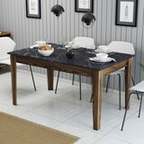 Hanah home Milan 518 - Walnut, Black WalnutBlack Dining Table | ePonuda.com