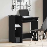 vidaXL Radni stol s policama crni 84x40x78 cm konstruirano drvo | shoptok.hr