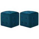 vidaXL tabure 2 kosa moder 30x30x30 cm žametno blago | Shoptok.si