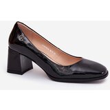 VINCEZA Leather Patent Heels On A Stiletto | shoptok.hr