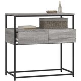  Konzolni stol siva boja hrasta 75x40x75 cm konstruirano drvo | shoptok.hr