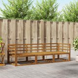  Set vanjskih sofa 3 pcs Prirodna Čvrsto drvo akacije | Eponuda.com