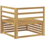 Vanjski kutni kauč Čvrsto drvo akacije Bijela 83 x 83 x 73 cm | shoptok.hr