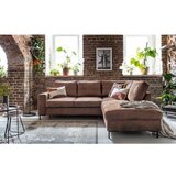 Miuform Smeđa sklopiva kutna garnitura od imitacije kože (s desnim kutom) Lofty Lilly – | shoptok.hr