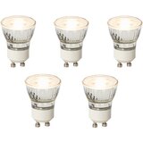LUEDD Komplet 5 zatemljivih LED žarnic GU10 35 mm 4 W 200 lm 2700 K | Shoptok.si