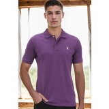 Dewberry T8561 MEN'S TSHIRT-PURPLE-2 Cene