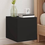  The Living Store Stenske TV omarice z LED lučkami 2 kosa črna 30,5x35x30 cm - TV Stenska Omarica, (21555302) Cene
