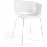 Kave Home Bijela metalna/plastična vrtna stolica Yeray –
