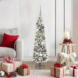vidaXL Umjetnobožićnodrvce S LED lampica Bijelo 120cm PVC Cijene
