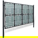 vidaXL crna jednostruka vrata za ogradu 300 x 250 cm | shoptok.hr