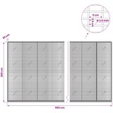  Gabion s žicom debljine 3,5 mm i mrežom 5x2,5 cm 950x20x200 cm | shoptok.hr