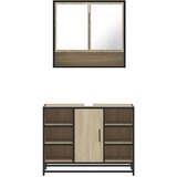 vidaXL 2-dijelni set kupaonskog namještaja boja hrasta sonome drveni | shoptok.hr