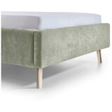 Meise Möbel Svetlo zelena oblazinjena zakonska postelja z letvenim dnom 120x200 cm Mattis – | Shoptok.si