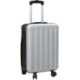 vidaXL Zložljiv kovček trde lupine 20inch srebrna 34x23x55.5 cm ABS | Shoptok.si
