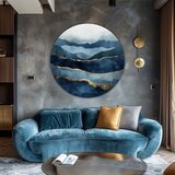 Okrugle slike sa akrilom Apstraktni okeani | different dimensions