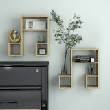 vidaXL Stenska polica 2 kosa sonoma hrast 50x15x50 cm iverna plošča Cene