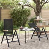  Ležaljke u vrtu 2 pcs Crna 58 x 73 x 111,5 cm Tekstilen | shoptok.hr