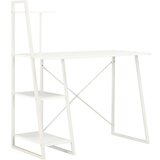 Maison Chic Pisalna miza - pisarniška miza - Računalniška miza s policami bela 102x50x117 cm, (21785431) | Shoptok.si