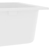  Kuhinjski umivaonik Bijelo 76 x 48 x 30 cm Kvarc i smola | Eponuda.ba