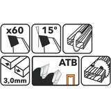  Karbidna lista pile za drvo 305x30 60z TDD-305x30x60Z | shoptok.hr