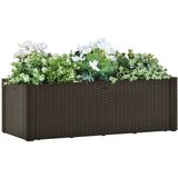 vidaXL Visoka greda z zalivalnim sistemom mocha 100x43x33 cm Cene