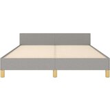  Posteljni okvir z vzglavjem svetlo siv 140x190 cm blago, (20788237) | Shoptok.si