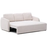 Kave Home Kremno bela raztegljiva sedežna garnitura iz šenilje 225 cm Laira – | Shoptok.si