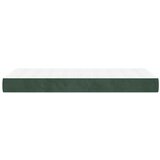  Madrac s oprugama tamnozeleni 90x220x20 cm baršunasti | shoptok.hr