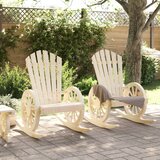  Stolice za ljuljanje Adirondack 2 kom od masivne jelovine | shoptok.hr