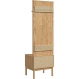  Ormar za hodnik s policom FLORO Vosak smeđa 50 x 40 x 158 cm | Eponuda.ba