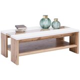 Hom`in klubska miza, bela, barve hrasta | Shoptok.si