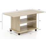 MID.YOU klubska miza Wl5.739, hrast | Shoptok.si