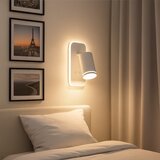  LED zidna spot lampa PIPE 1xGU10/10W/230V + LED/6W bela | Eponuda.com