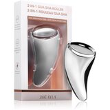 Zoë Ayla 2-in-1 Gua Sha Roller pripomoček za masažo za obraz 1 kos | Shoptok.si