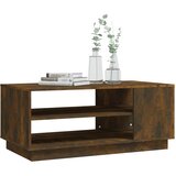  Stolić za kavu dimljena boja hrasta 102 x 55 x 43 cm drveni | shoptok.hr