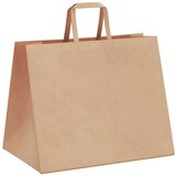  Papirnate vrećice 250 kom s ručkama smeđe 32x22x24 cm | shoptok.hr