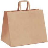 Papirnate vrečke 250 kosov z ročaji rjave barve 32x22x24 cm, (5000160843) | Shoptok.si